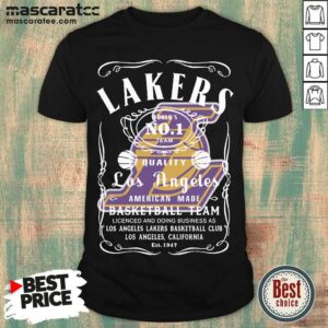 Top Los Angeles Lakers World’s No 1 Team Quality American Made Basketball Team Shirt
