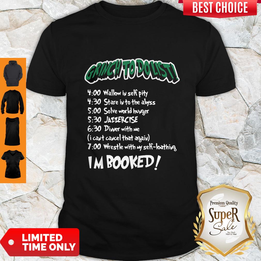 How Th Grinch Stole Christmas Famous To Do List Jazzercise Graphic Shirt