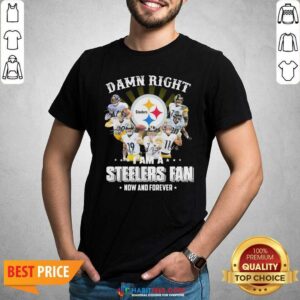 So Damn Right I Am A Pittsburgh Steelers Fan Now And Forever Signature Shirt