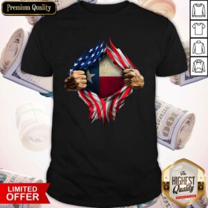 Perfect American Flag Texas Proud Inside Me Shirt