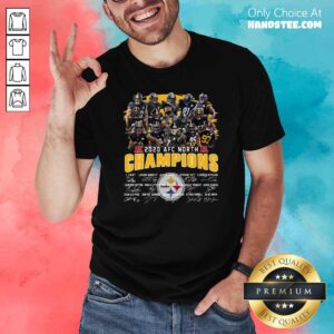 Awesome Pittsburgh Steelers 2020 Afc North Champions Signatures Shirt