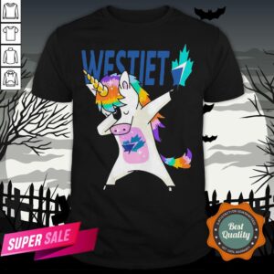 Nice Westjet Unicorn Dabbing Shirt