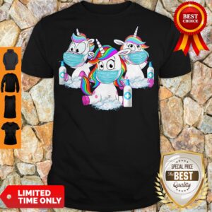 Awesome Unicorns Face Mask Wash Hands Shirt