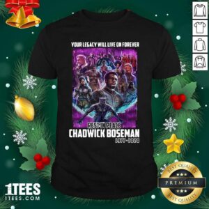 Premium Your Legacy Will Live On Forever Rest In Peace Chadwick Boseman 1977 2020 Shirt