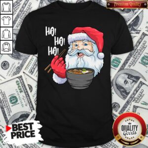 Premium Santa Ramen Noodles Shirt Christmas Japanese Noodles Shirt