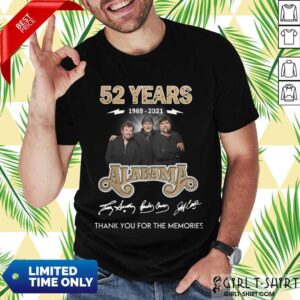 Awesome 52 Years 1969 2021 Alabama Shirt