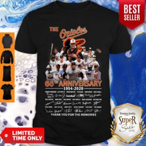 The Orioles 66th Anniversary 1954 2020 Signature Thank You For The Memories Shirt