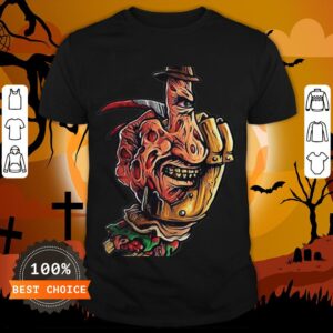 Halloween Jeanne Loves Horror On Freddy Krueger 2 Shirt