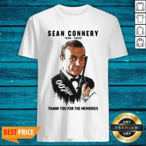 Top Sean Connery 007 1930 2020 Signature Thank You For The Memories Shirt