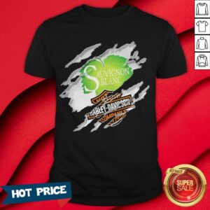 Blood Inside Me Sauvignon Blanc Motor Harley Davidson Company Shirt