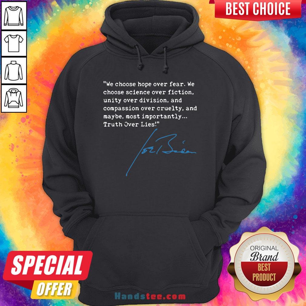 Top Truth Over Lies Joe Biden 2020 Shirt