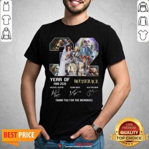 Top 32 Years Beetlejuice 1988 2020 Thanks Memories Shirt