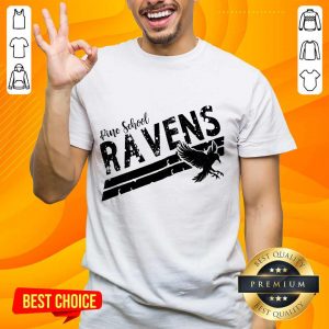 Surprised Rine School Ravens Eagle Shirt