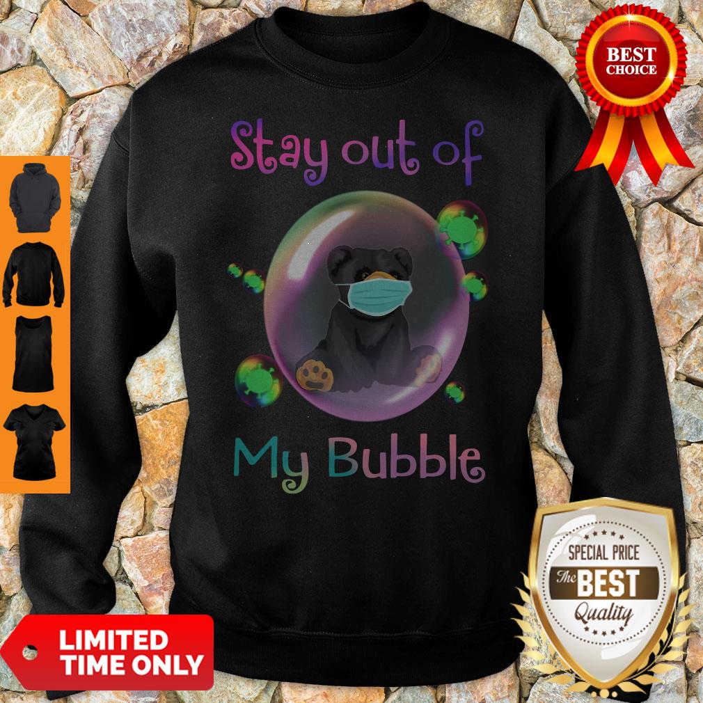 Funny Bear Face Mask Stay Out Of My Bubble Shirt