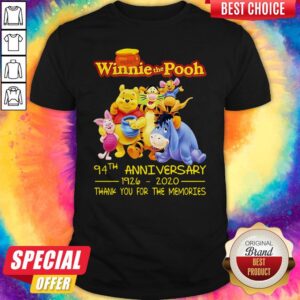 Hunny Winnie The Pooh 94Th Anniversary 1926 2020 Thank You For The Memories Shirt