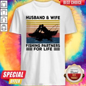 Premium Husband And Wife Fishing Partners For Life Vintage Shirt