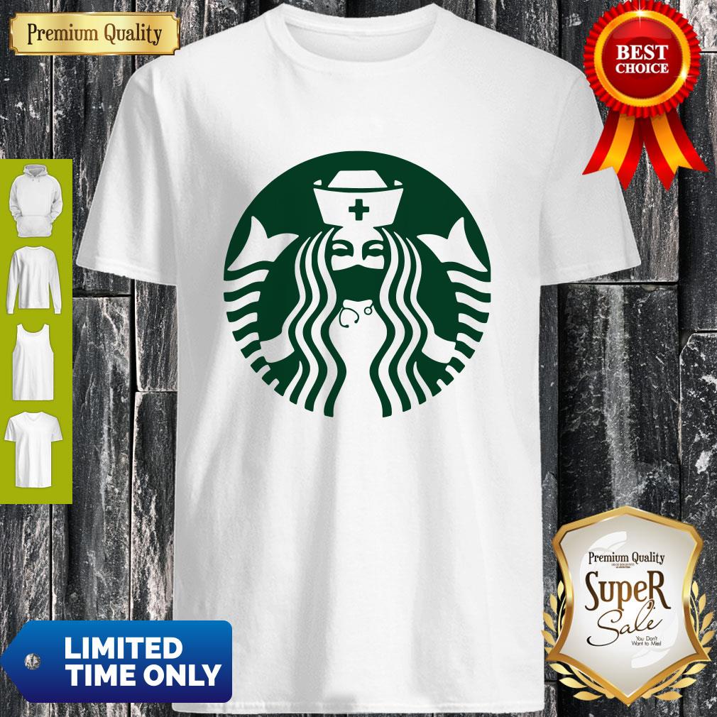 Premium Starbuck Coffee Mask Nurse Shirt