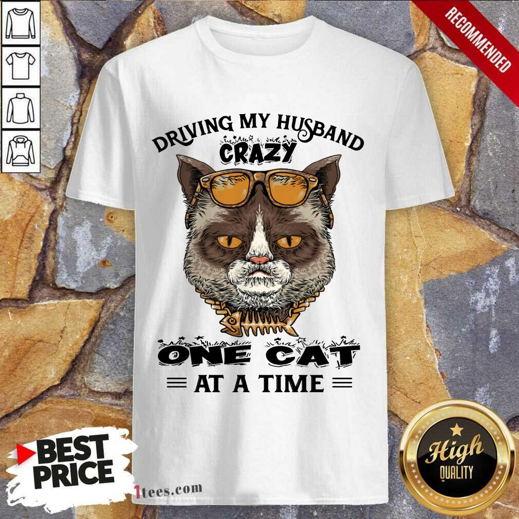 Driving My Husband Crazy One Cat At A Time Shirt