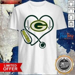Pretty Heartbeat Nurse Green Bay Packers Shirt