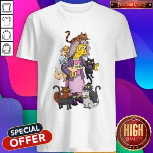 Cute The Simpsons Crazy Cat Lady Eleanor Abernathy Shirt