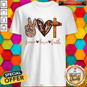 Funny Peace Love Faith Diamond Shirt