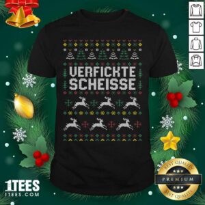 Top Verfickte Scheisse Ugly Merry Christmas Shirt