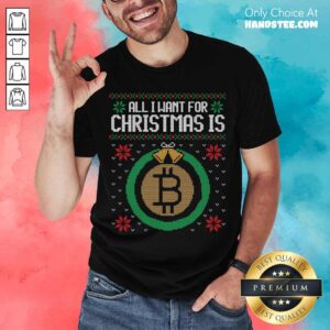 Premium Ugly Sweater Christmas Bitcoin Shirt