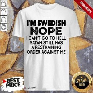 I'm Swedish Nope Shirt