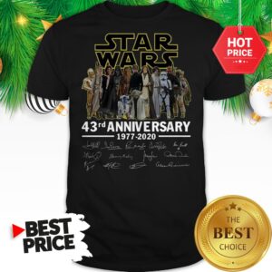 Official Star Wars 43rd Anniversary 1977-2020 Signatures Shirt