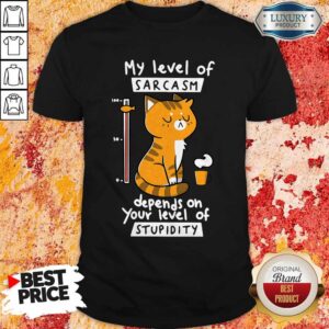 Cat Sarcasm Depends On Your Level Of Shirt