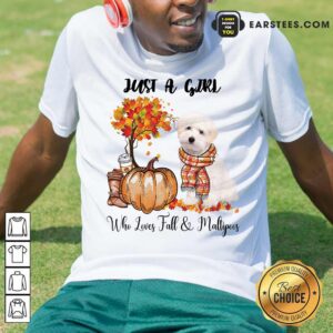 Just A Girl Who Loves Fall And Maltipoo Shirt