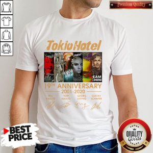 Good Tokio Hotel 19th Anniversary 2001 2020 Signatures Shirt