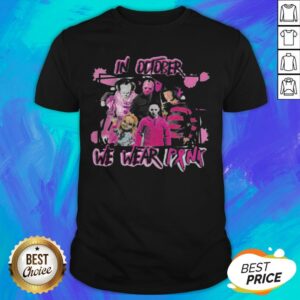Horror Breast Cancer In October We Wear Pink Halloween Shirt