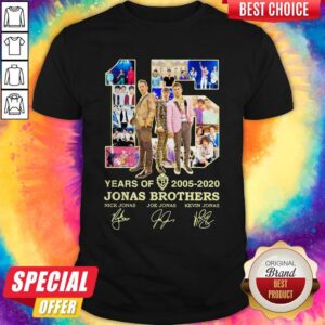 Funny 15 Years Of 2005 2020 Jonas Brothers Signature Shirt