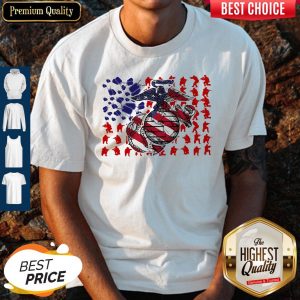 United States Marine Corps American Flag Veteran Independence Day Shirt