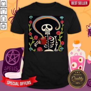 Rainbow Skelly Day Of Dead Dia De Los Muertos Shirt