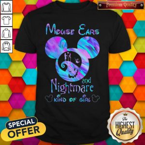 Cute Mickey Mouse Cars And Nightmare Kind Of Girl Shirt