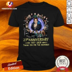 Hot Harry Potter And The Deathly 23rd Anniversary 1997 2020 Thank You For The Memories Signatures Shirt