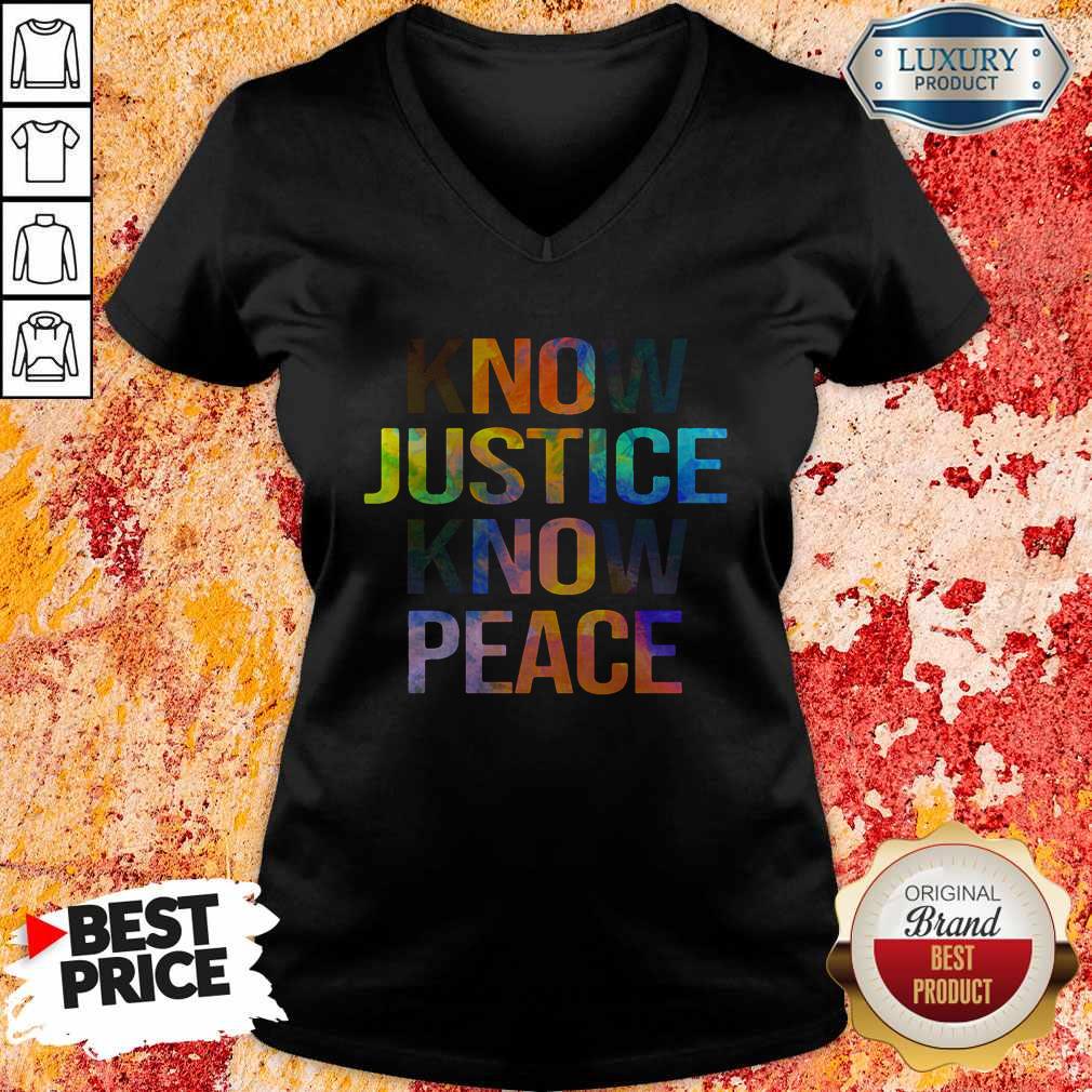 Awesome Know Justice Know Peace Shirt And Hoodie