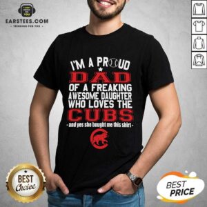 Pretty Proud Dad Love Chicago Cubs 2021 Shirt