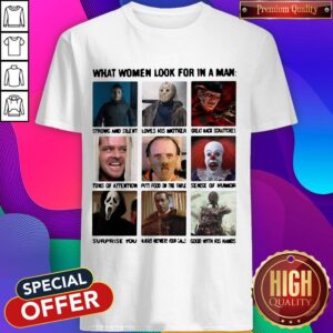 HALLOWEEN HORROR CHARACTERS WHAT WOMEN LOOK FOR IN A MAN SHIRT