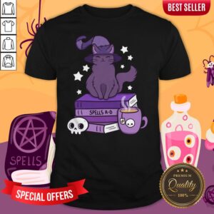 Feline Familiar Witch Cat Smile Halloween Day 2020 Shirt