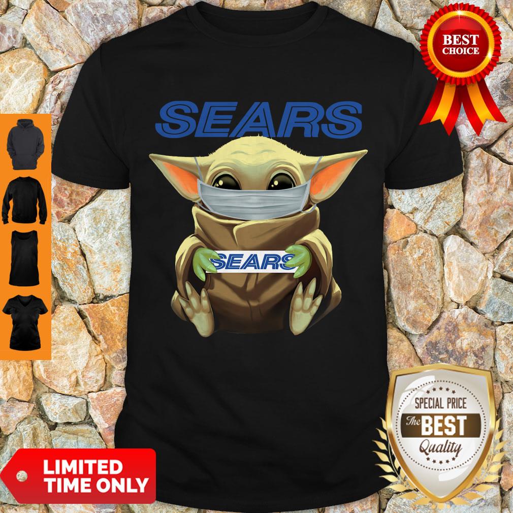 Nice Baby Yoda Face Mask Sears Cant Stay At Home Shirt