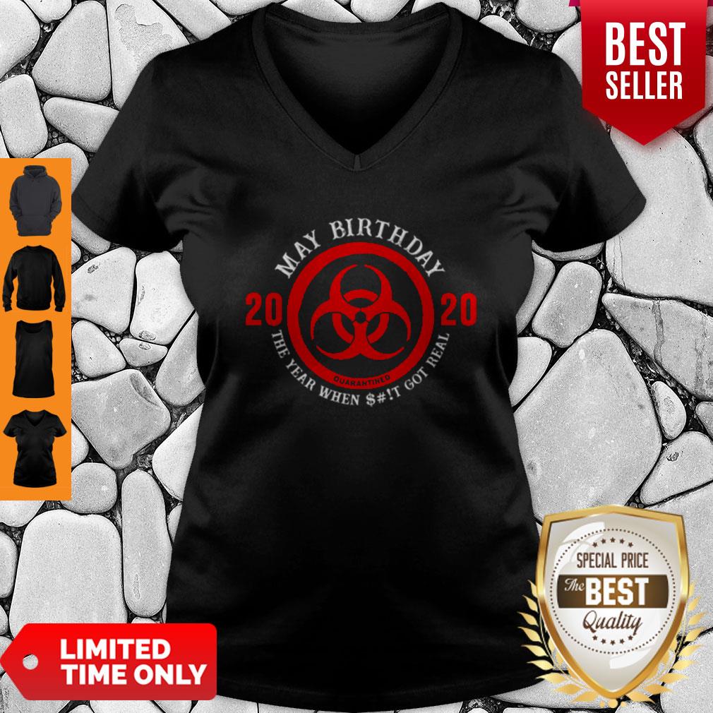 Funny Biological Hazard May Birthday 2020 Quarantined Coronavirus Shirt