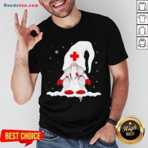 Pretty Gnome Nurse Christmas Sweater Shirt