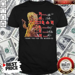 Iron Maiden 45 Years 1975-2020 Thank You For The Memories Signatures Shirt