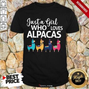 Just A Girl Who Loves Alpacas Shirt