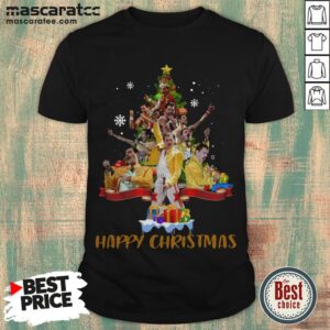 Freddie Mercury Queen happy Christmas Tree Shirt