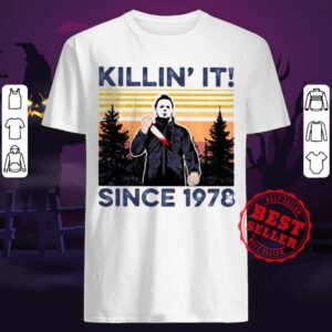 Halloween Michael Myers Killin It Since 1978 Vintage Retro Mountain Shirt