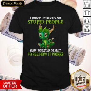 Dragon I Don’t Understand Stupid People Maybe I Should Take One Apart To See How It Works Shirt